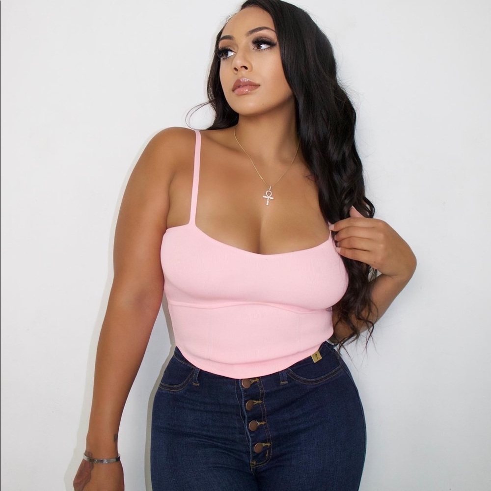 Pink babe top